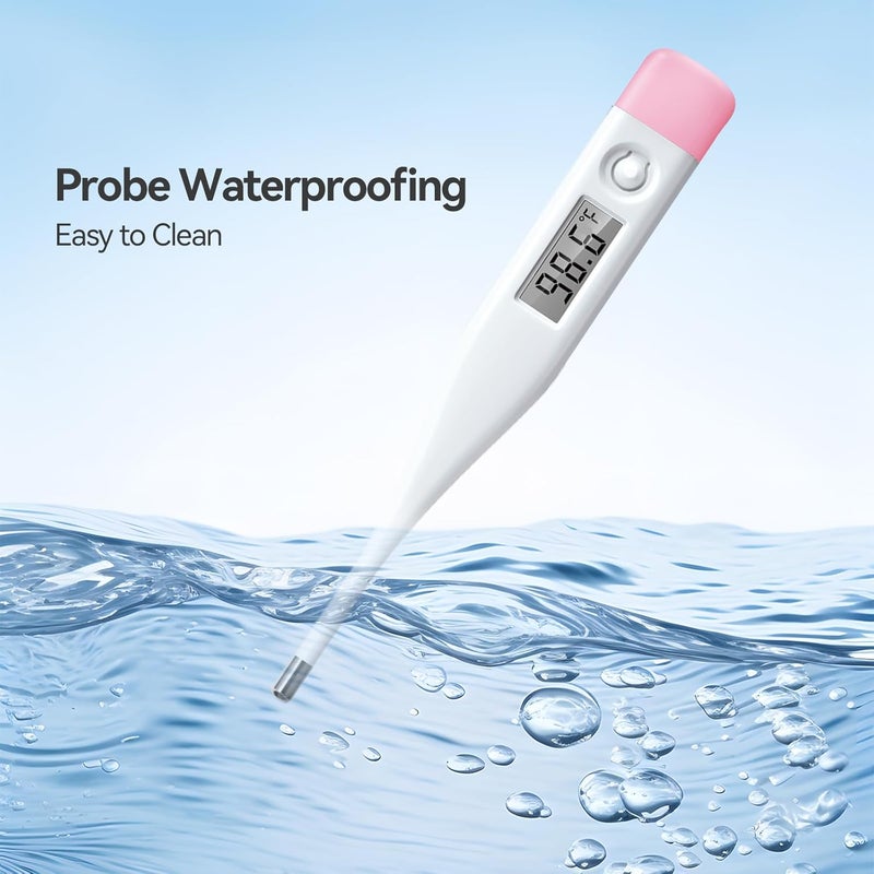 Snomd Digital Oral Thermometer for Adults and Children with LCD Display, Oral Thermometer for Baby with Fever Alarm Rectal & Underarm Use, Fast Reading Thermometer - Image 5
